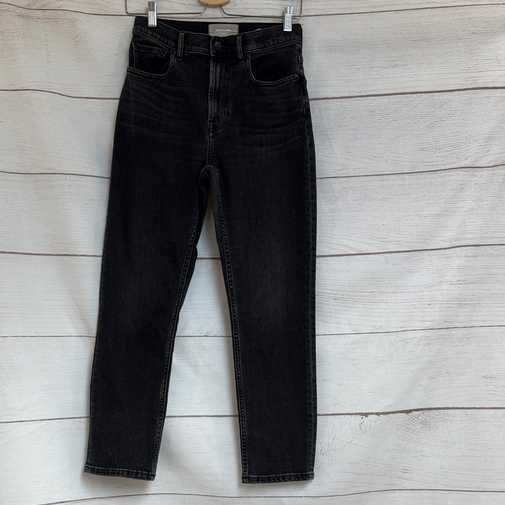 Women's Everlane Black High-Waisted Jeans size 27 crop The Cheeky Jeans